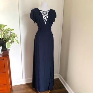 NWOT Blue maxi dress